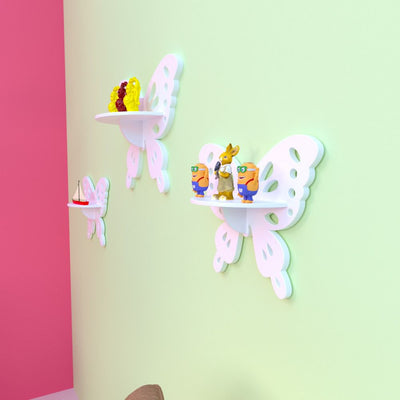 Crater Butterfly Floating Shelves (Set of 3)