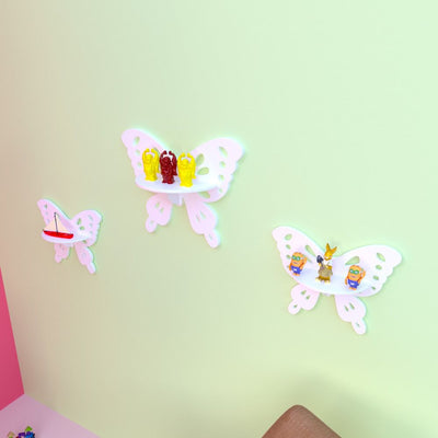 Crater Butterfly Floating Shelves (Set of 3)